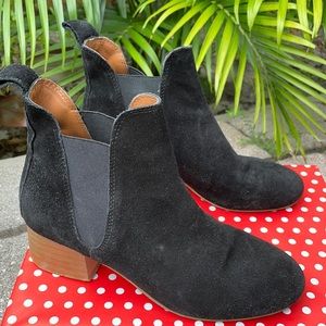 Topshop Black Suede Ankle boots Sz 37